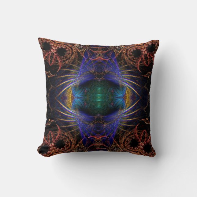 Almofada Mystic Wings Fractal Art Cushion (Frente)