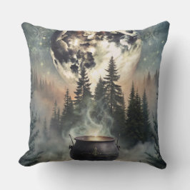 Almofada Mystical Moonlit Forest Cauldron - Arte Magica Tes