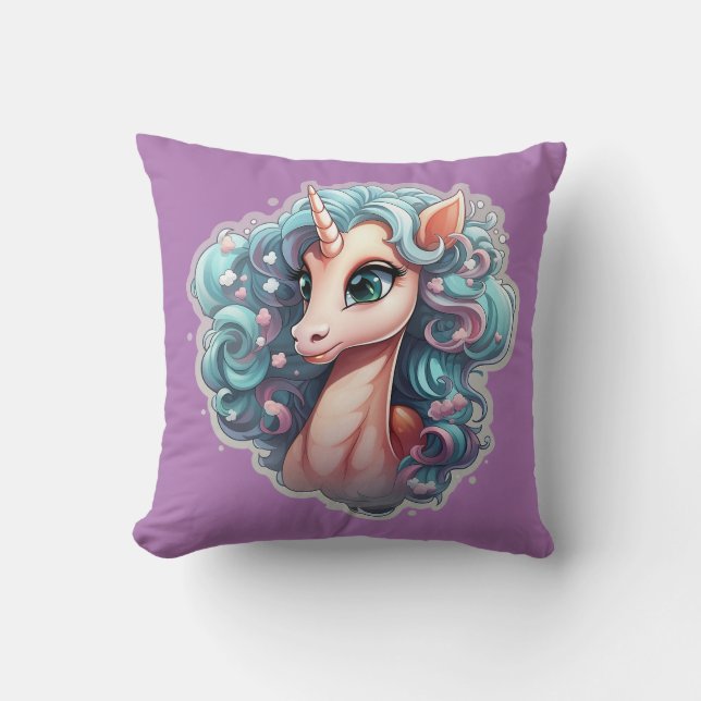 Almofada 🌟 ✨ Mystical Unicorn ✨ 🌟 (Frente)
