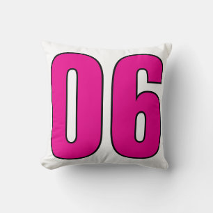 Almofada Nº 06 - Na moda Numeric Statement Art