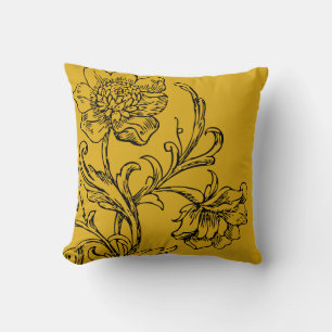 Almofada Na moda Amarelo de Mostarda