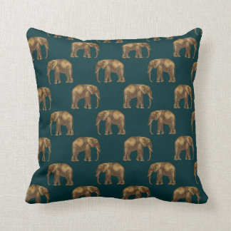 Almofada Na moda Chic Elegante Dourado Elefante Verde Bonit