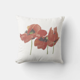 Almofada Na moda DE FLORES VERMELHOS DE POPULAÇÃO MANIPULAD