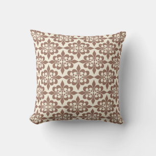 Almofada Na moda Elegante Cor damasco branca castanha