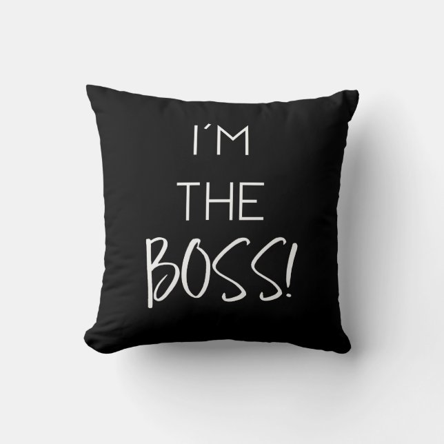 Almofada Na moda eu sou o chefe (Frente)