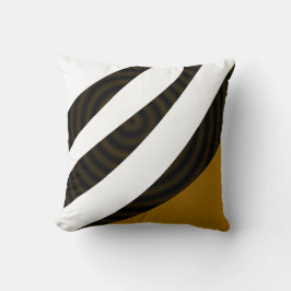 Almofada Na moda moderno - Escuridão Branca Negra-Elegante