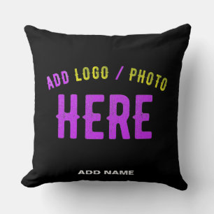 ALMOFADA NA MODA MODERNO PERSONALIZÁVEL NEGRO VERIFICADO CO