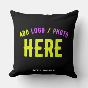 ALMOFADA NA MODA MODERNO PERSONALIZÁVEL NEGRO VERIFICADO CO