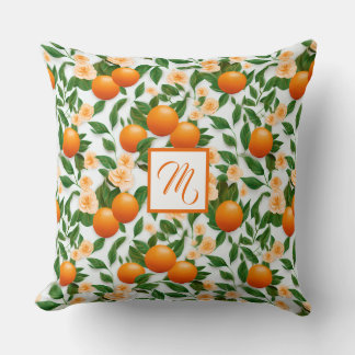 Almofada Na moda Monogramas Valencia - Decoração Laranja