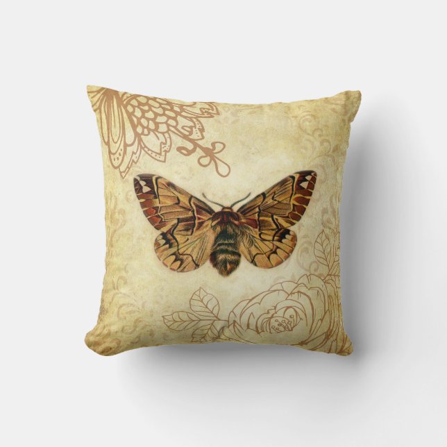 Almofada Na moda Vintage Moth Cushion (Frente)