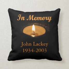 Almofada Na vela de incandescência da memória