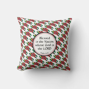 Almofada Nação Abençoada Cristã Personalizada DOMINICA Flag