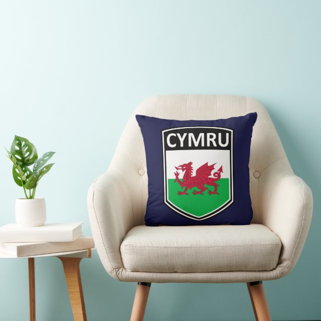 Almofada Nacional - Travesseiro decorativo Cymru (Cadeira)