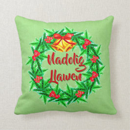 Almofada Nadolig Llawen Welsh Felry Natal
