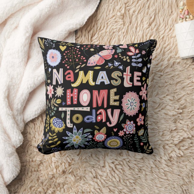 Almofada Namaste Home Today Folk Art Floral (Cobertor)