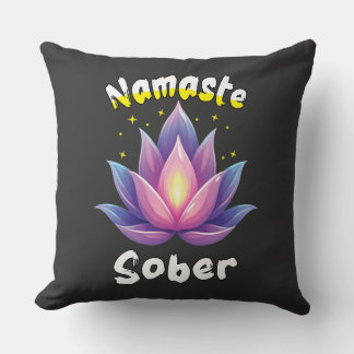 Almofada Namaste Sober com Lotus Flower