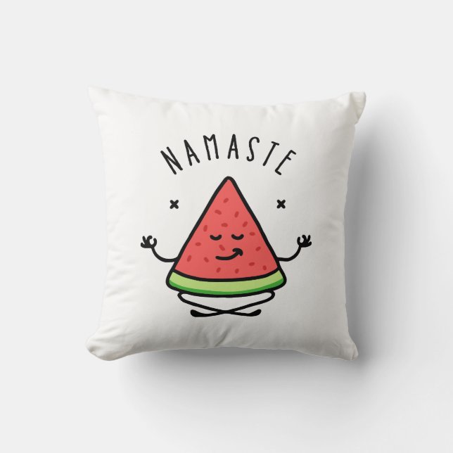 Almofada Namaste Watermelon Yoga (Frente)
