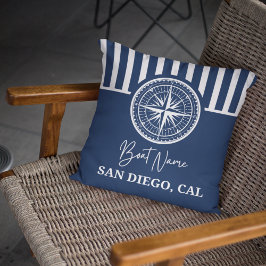 Almofada Name of your boat Nautical Compass