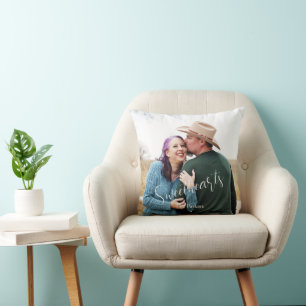 Almofada Namorados Amor Roteiro Elegante Foto Nome