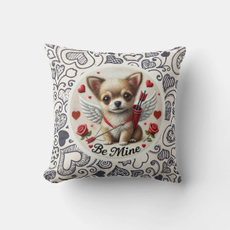 Almofada Namorados Angel Chihuahua Travesseiro decorativo -