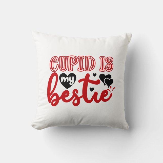 Almofada Namorados Art Cupid É Minha Bestidade (Frente)