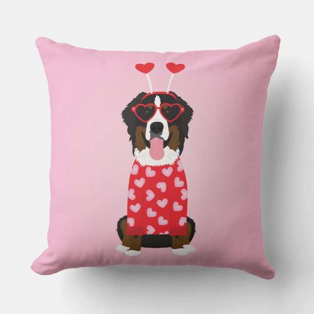Almofada Namorados Bernese Mountain Dog (Frente)