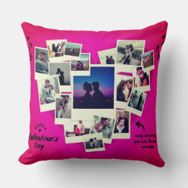 Almofada Namorados Feliz Colagem de Fotos Amor Personalizad