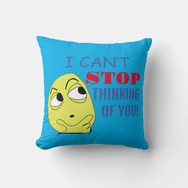 Almofada não consigo parar de pensar em você (Frente)