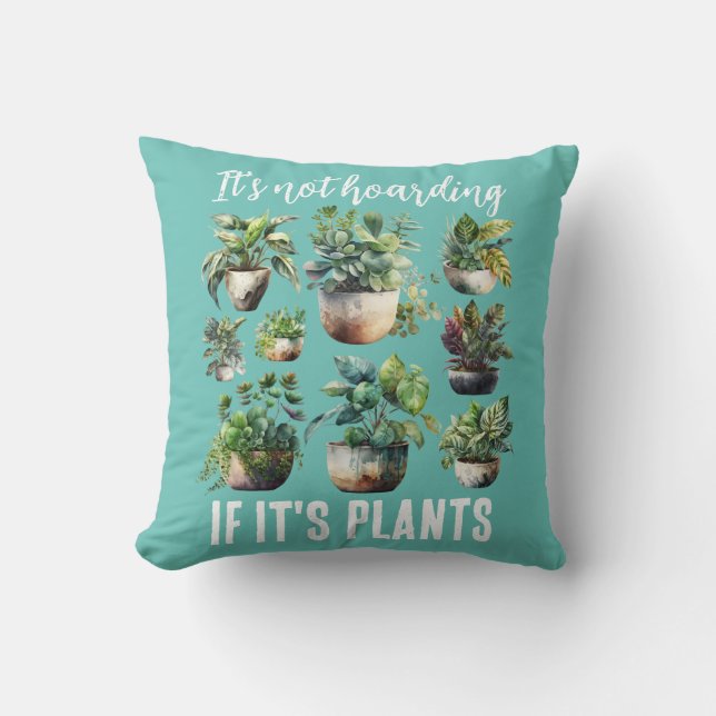 Almofada Não é açambarcamento se são plantas (Frente)