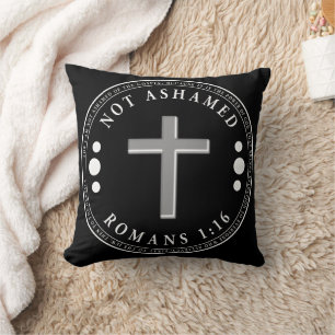 Almofada Não envergonhado do Evangelho Cristão Verse