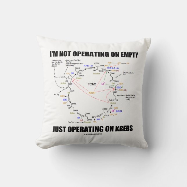 Almofada Não estou operando em vazio só trabalhando em Kreb (Frente)