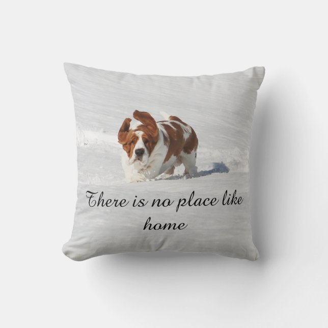 Almofada "Não há nenhum lugar como" o travesseiro home (Frente)