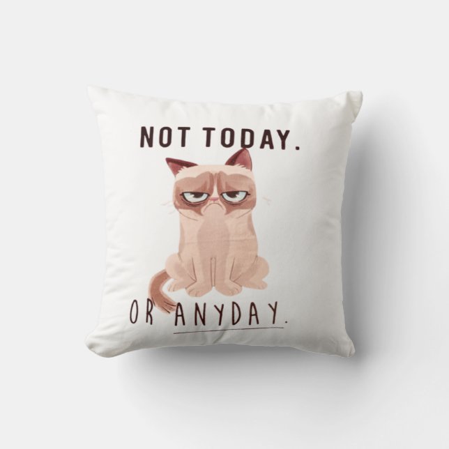 Almofada Não hoje ou qualquer dia (Frente)