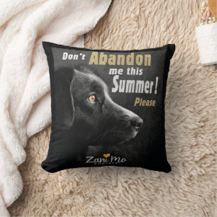 Almofada Não me abandone este Verão - Proteção dos cães
