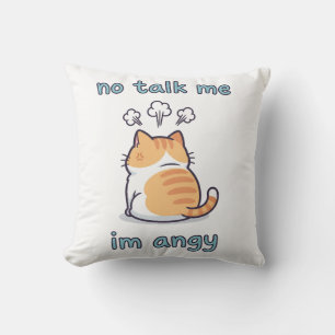 Almofada Não me diga que sou o "Meme Gato Angy" Cute Kawa