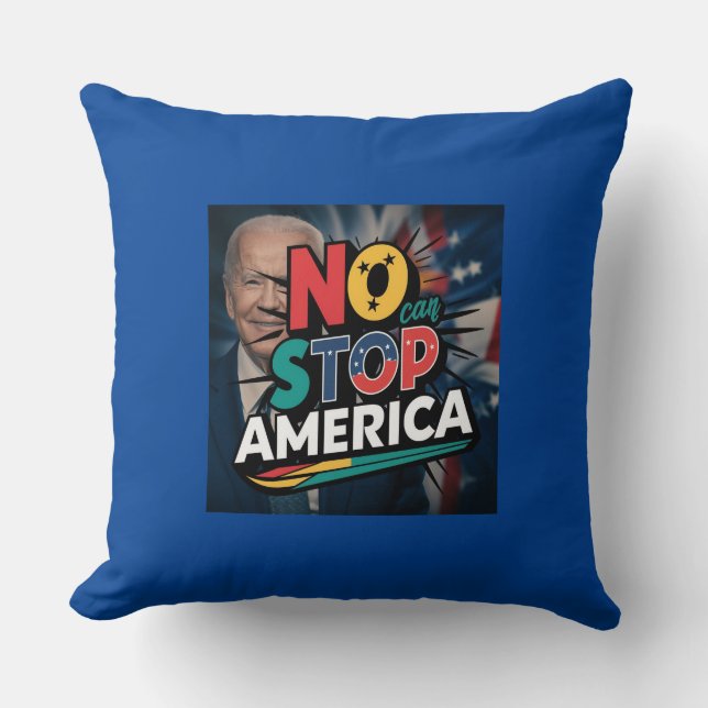 Almofada Não Pode Parar O Travesseiro Americano - A decoraç (Frente)