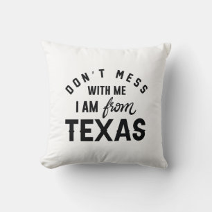 Almofada Não se meta comigo Eu sou do Texas