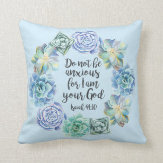 Almofada "Não seja" Succulent ansioso