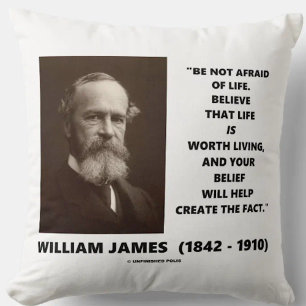 Almofada Não Tenha Medo Da Vida Que William James Cote