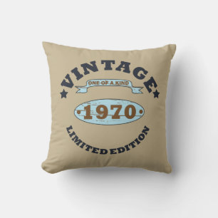 Almofada Nascer de aniversário de 1970