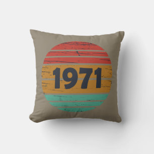Almofada Nascer de aniversário de 1971