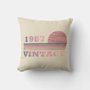 Almofada nascer de aniversário de 1987