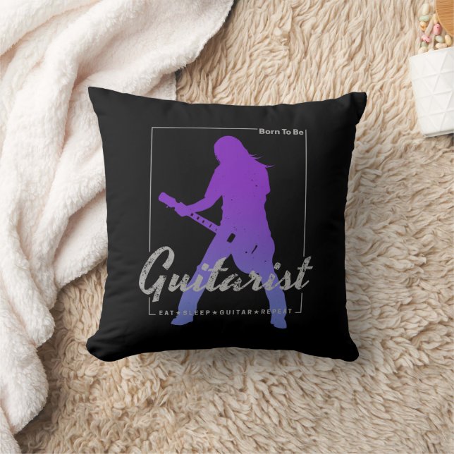 Almofada Nascer de ser guitarrista para músicos e membros B (Cobertor)