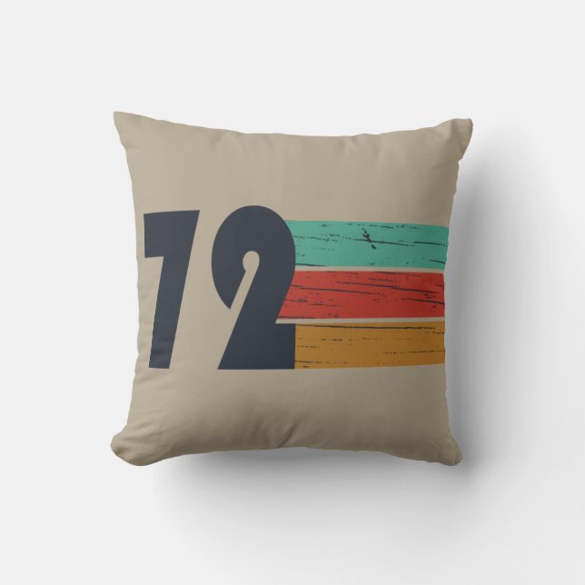 Almofada nascer em presente de aniversário de 1972 (Frente)