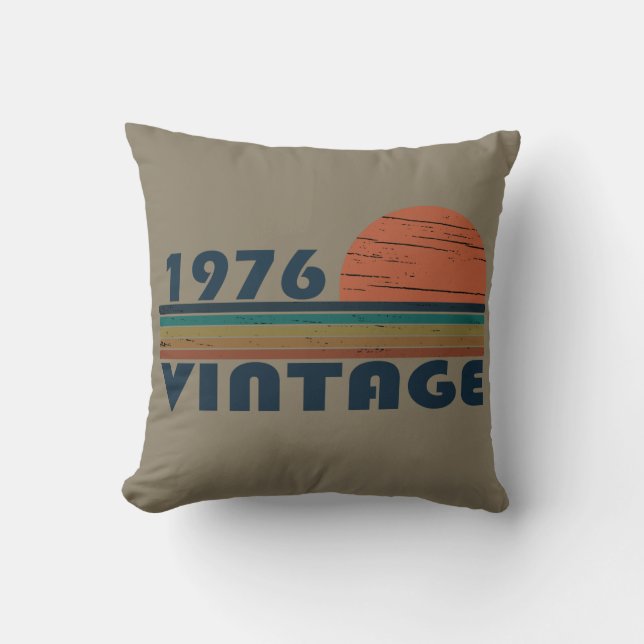 Almofada Nascer em presente de aniversário de 1976 (Frente)