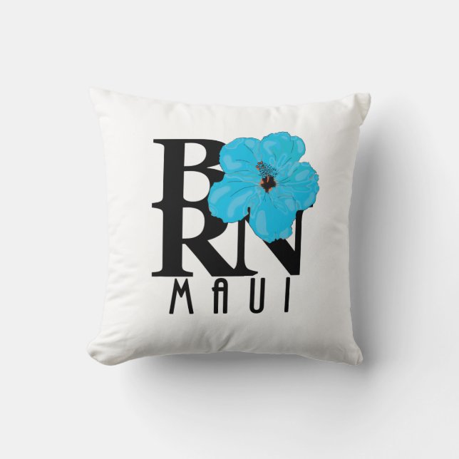 Almofada NASCER Maui Blue Hibiscus (Frente)