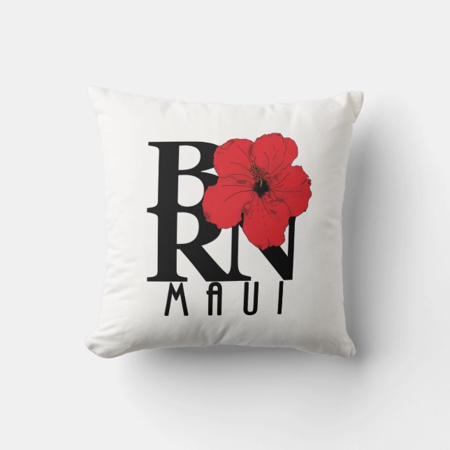 Almofada NASCER Maui Red Hibiscus (Frente)