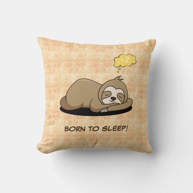 Almofada Nascer para dormir | Lama De Dormir Engraçada | Ev (Frente)