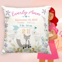 Nascimento Stats Baby Girl Woodland Cria Raposa