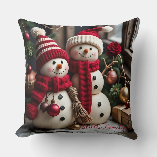 ALMOFADA NATAIS VINTAGES - TRAVESSEIRO DECORATIVO (Frente)